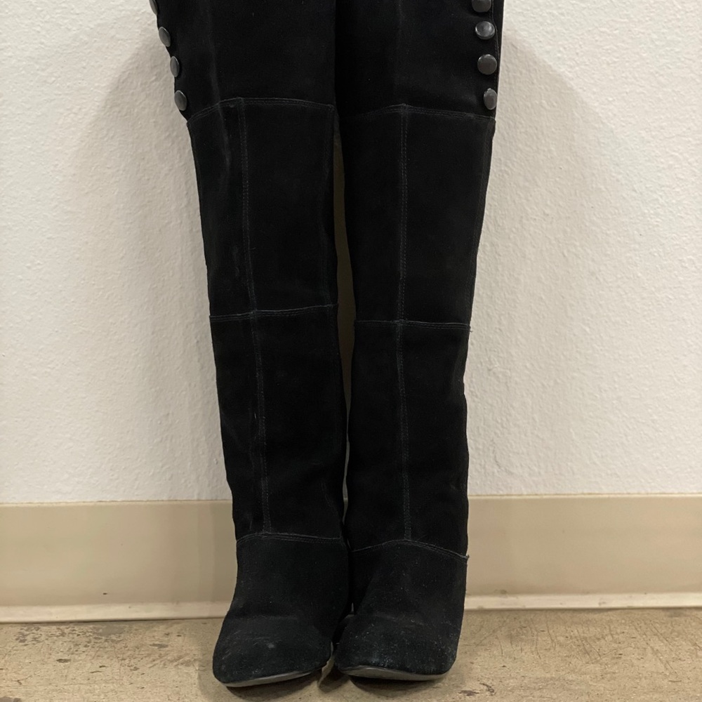 Black Suede Over the knee boots